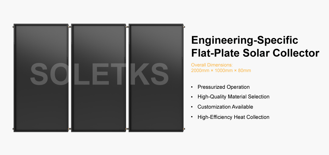 Colector de placa plana específico de ingeniería